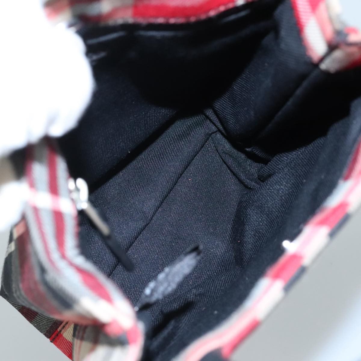 Burberry Nova Check Red Canvas Handbag (Pre-Owned) Size ONE SIZE - 11 Thumbnail