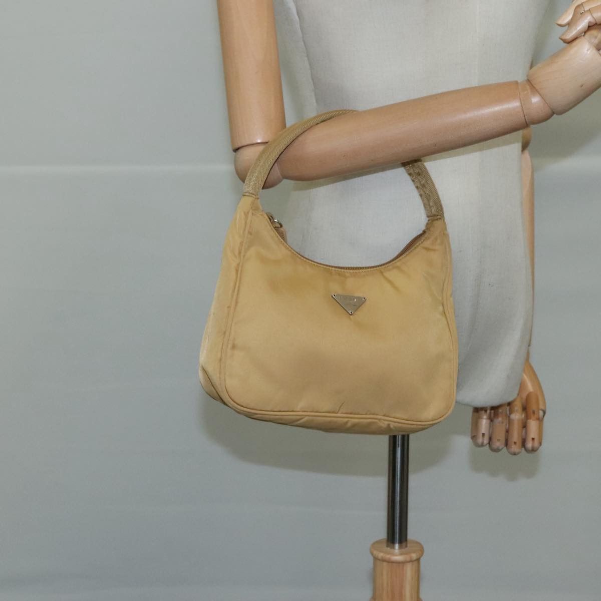 Prada Re-Nylon Beige Synthetic Handbag (Pre-Owned) Size ONE SIZE - 15 Thumbnail