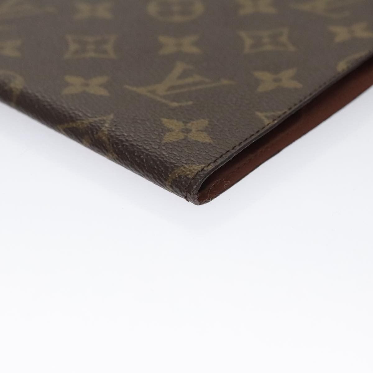 Louis Vuitton Document Case Brown Canvas Clutch Bag (Pre-Owned) Size ONE SIZE - 9 Thumbnail