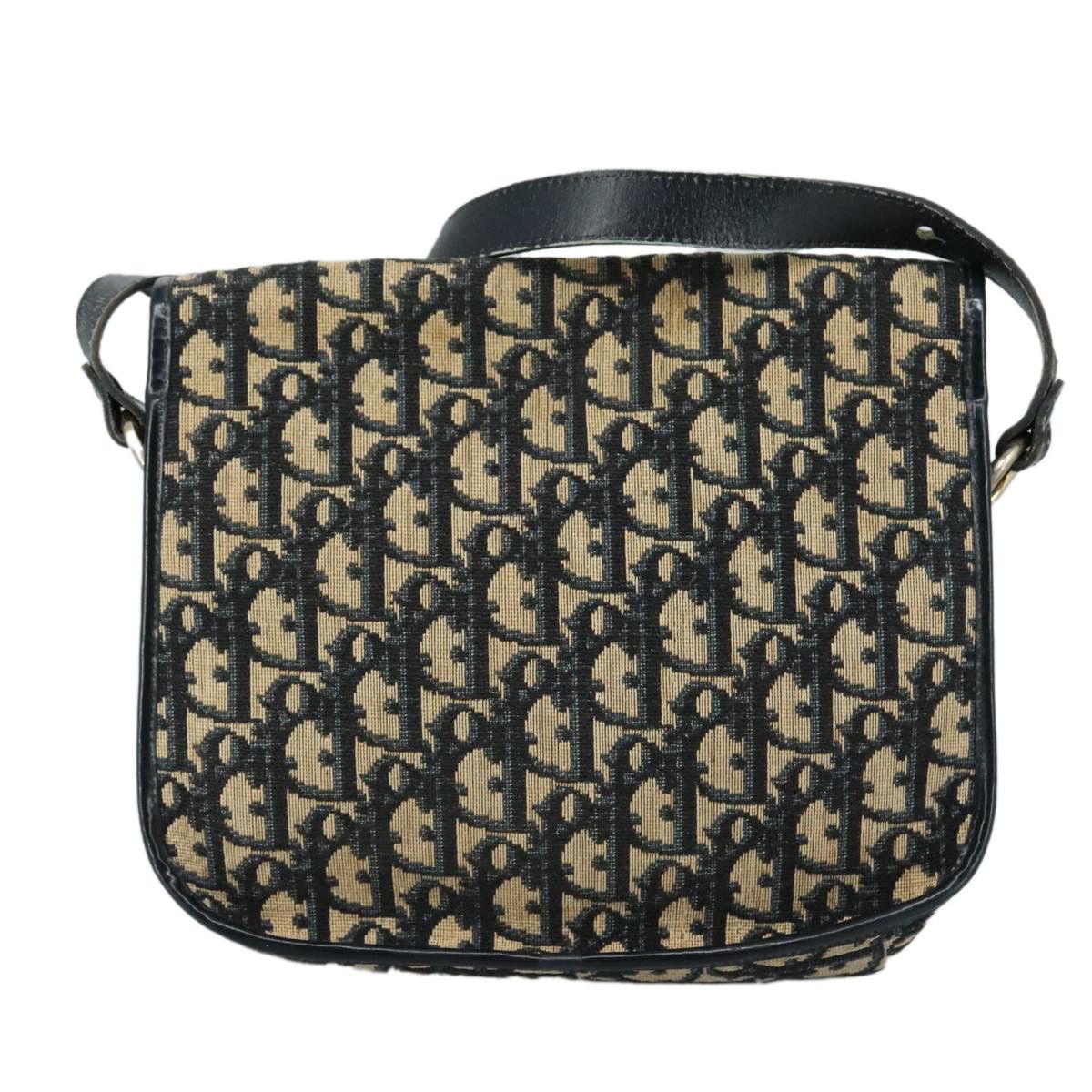 Dior Trotter Navy Canvas Shoulder Bag (Pre-Owned) Size ONE SIZE - 2 Thumbnail