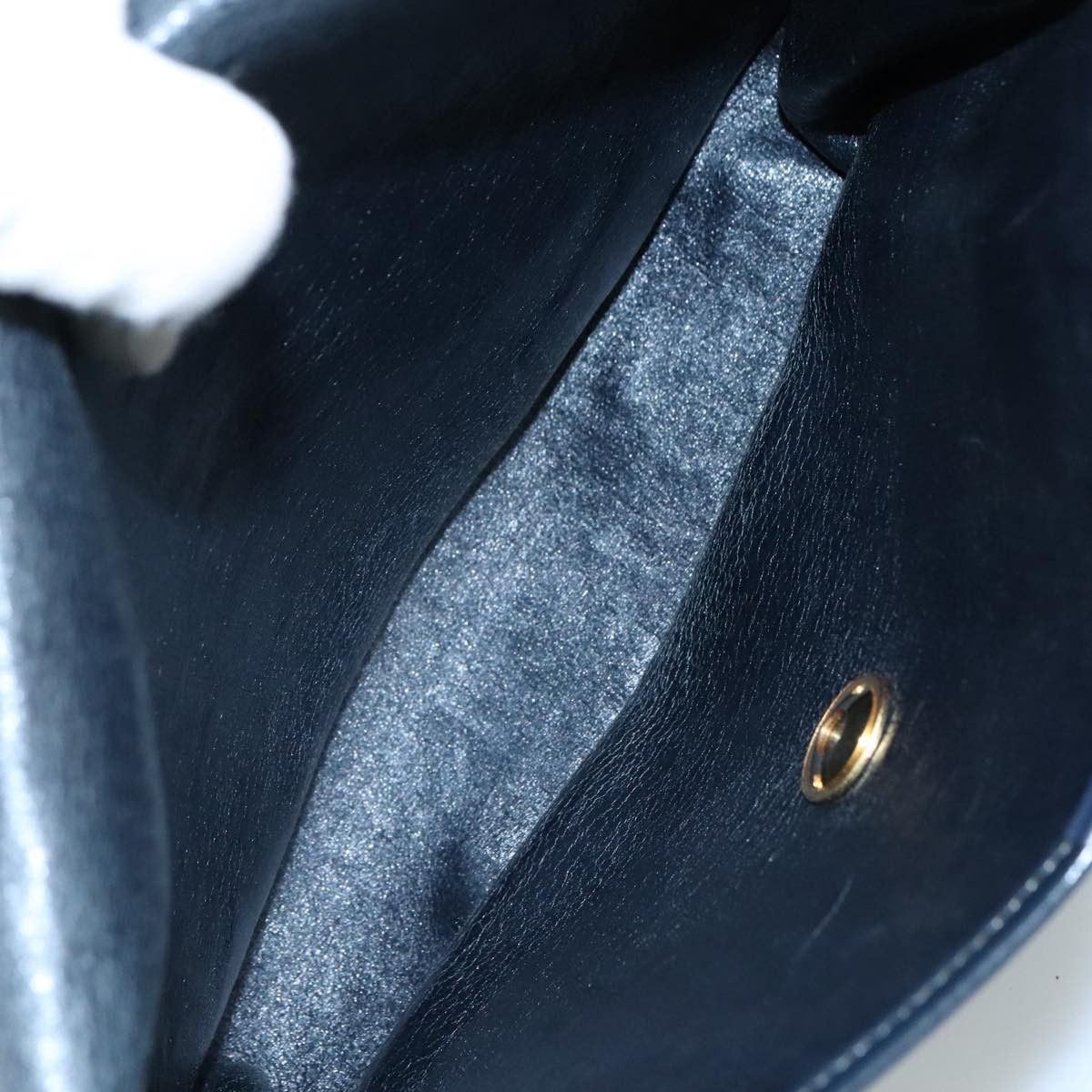 Dior Trotter Navy Canvas Shoulder Bag (Pre-Owned) Size ONE SIZE - 12 Thumbnail