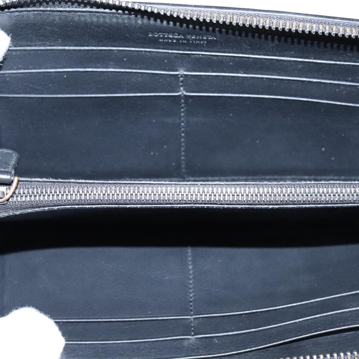 Bottega Veneta Intrecciato Black Leather Wallet (Pre-Owned) Size ONE SIZE - 11 Thumbnail