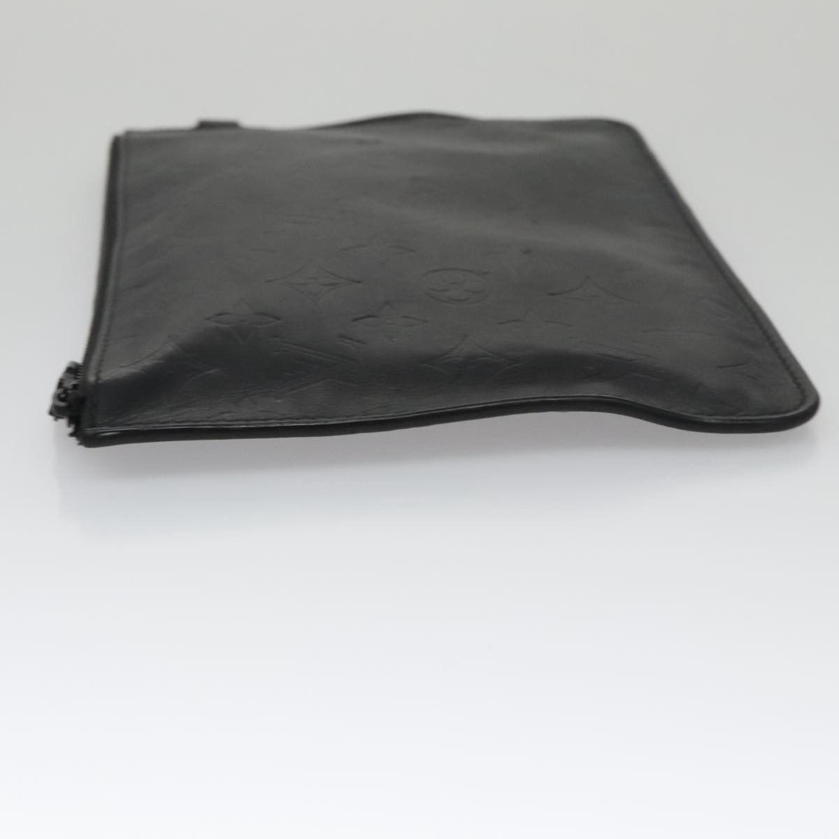 Louis Vuitton Black Leather Clutch Bag (Pre-Owned) Size ONE SIZE - 4 Thumbnail