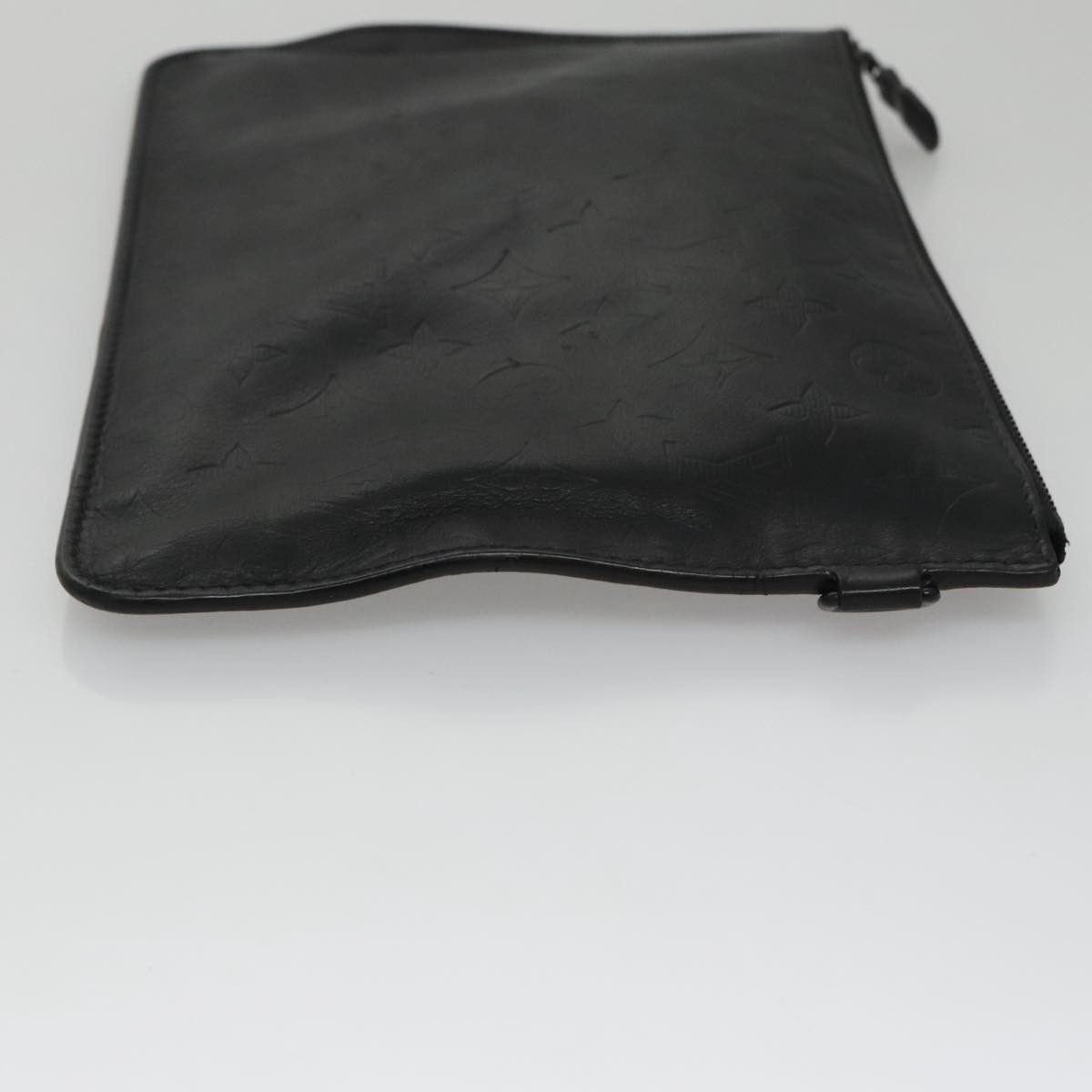 Louis Vuitton Black Leather Clutch Bag (Pre-Owned) Size ONE SIZE - 3 Thumbnail