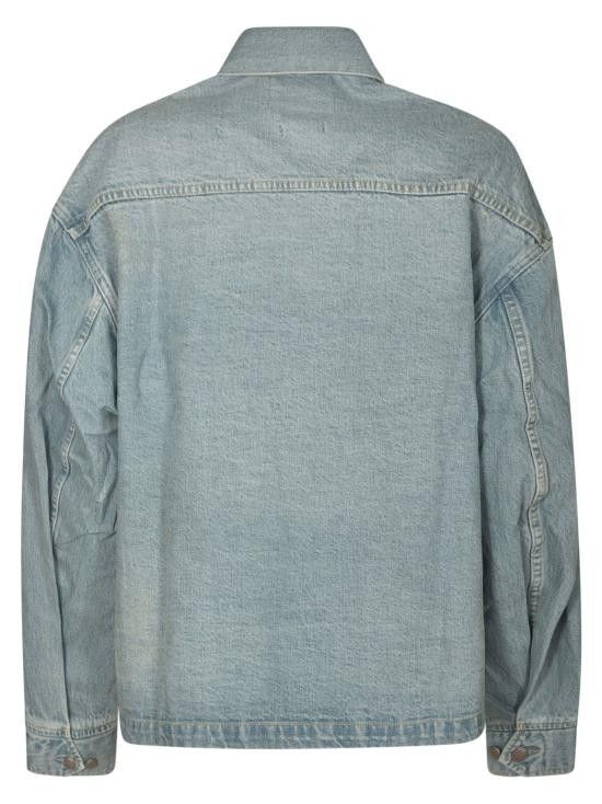 R13 R13 Women Coats WD112 D224B Blue Size S / US 4 / IT 40 - 2 Thumbnail