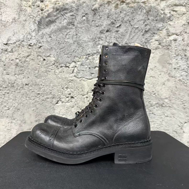 Miu Miu Miumiu makes old ankle boots Size US 6.5 / EU 39-40 - 2 Thumbnail