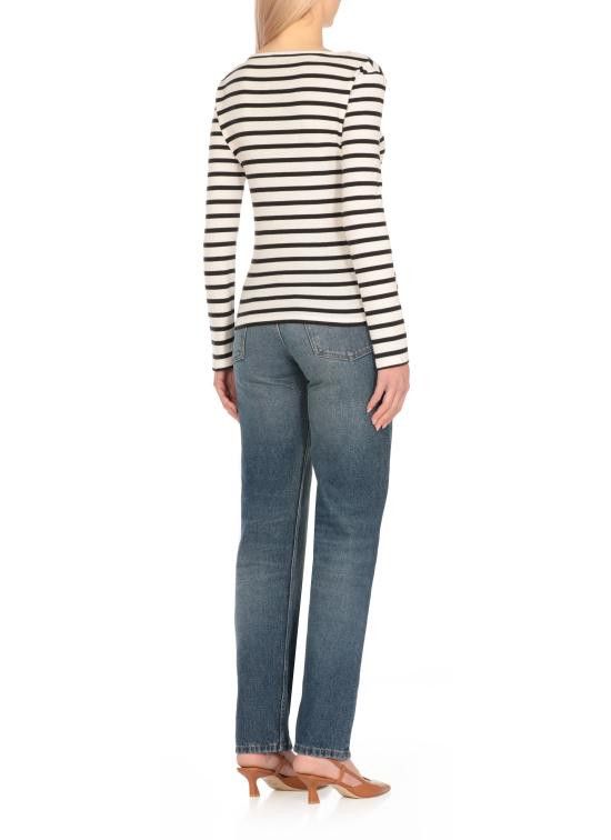 A.P.C. A.P.C. Women Sweater COHCA F26373 TAT White Size S / US 4 / IT 40 - 4 Thumbnail