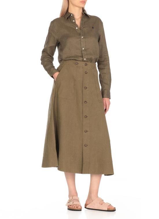 Ralph Lauren RALPH LAUREN Women Mid Skirts 211959941 001 Green Size 27" / US 4 / IT 40 - 2 Thumbnail