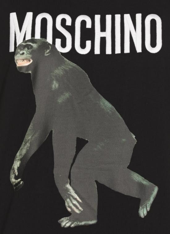 Moschino MOSCHINO Men T-Shirts 0713 02411555 Black Size US XL / EU 56 / 4 - 5 Thumbnail