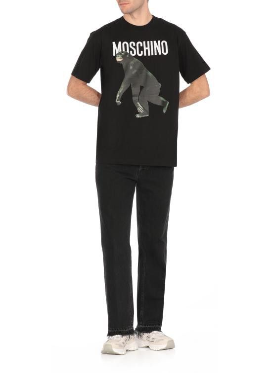 Moschino MOSCHINO Men T-Shirts 0713 02411555 Black Size US XS / EU 42 / 0 - 2 Thumbnail