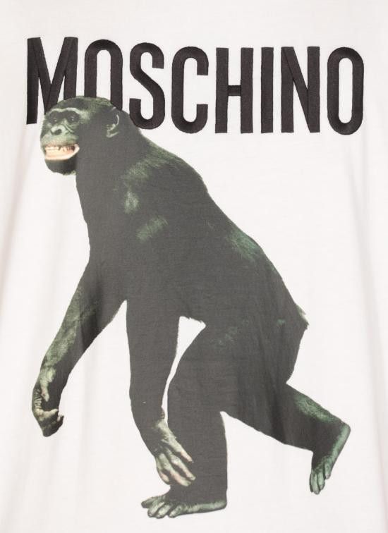 Moschino MOSCHINO Men T-Shirts 0713 02411001 White Size US XS / EU 42 / 0 - 5 Thumbnail