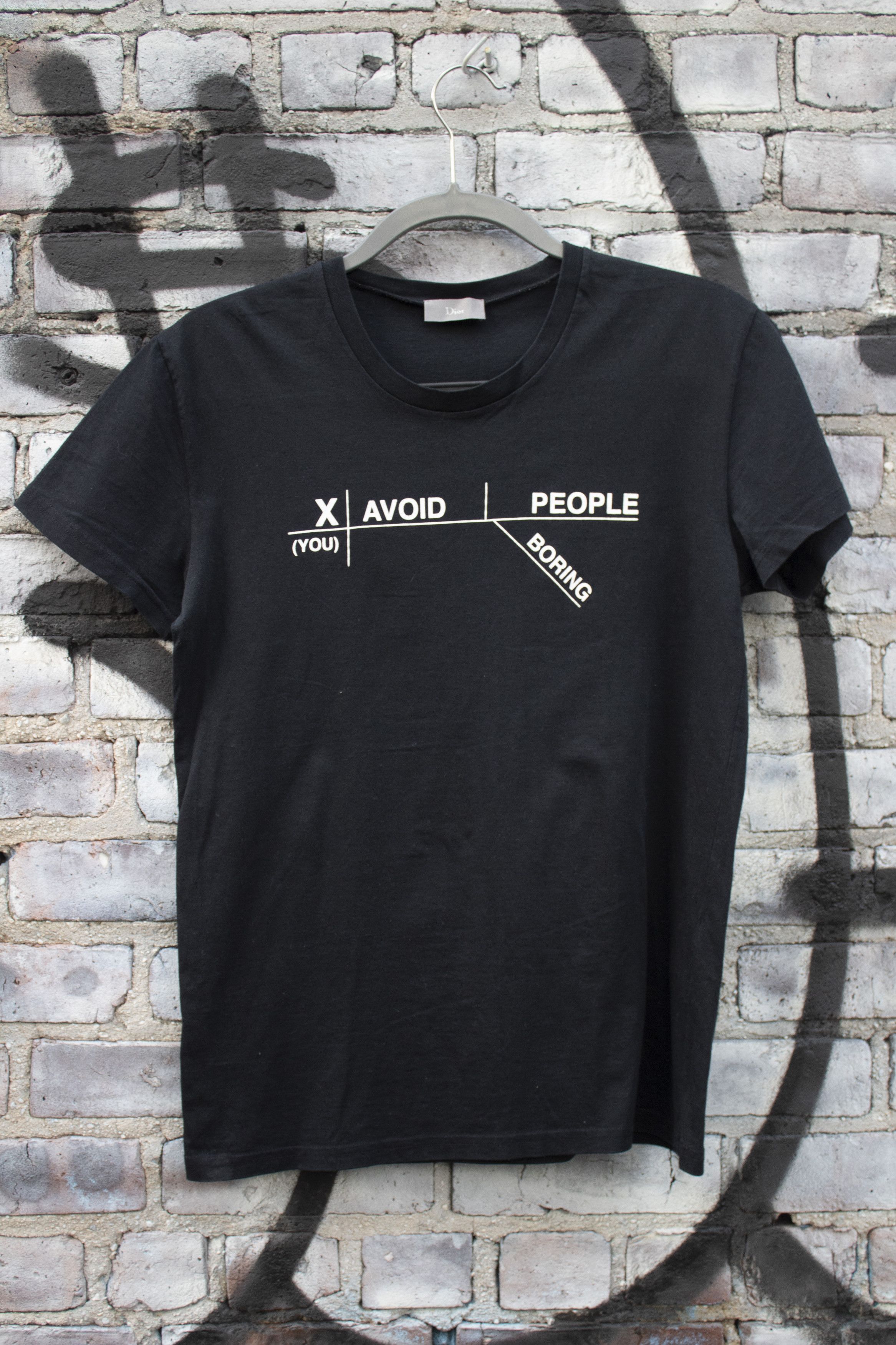 Dior × Hedi Slimane AVOID BORING PEOPLE ONLY FOR JAPAN DIOR TSHIRT