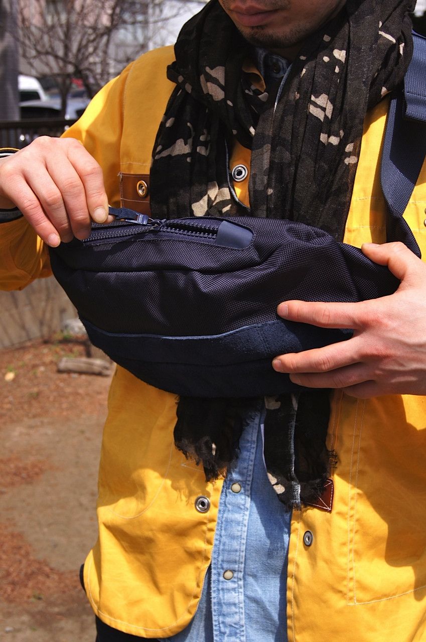 Visvim Lumbar Mini Bag in Navy | Grailed