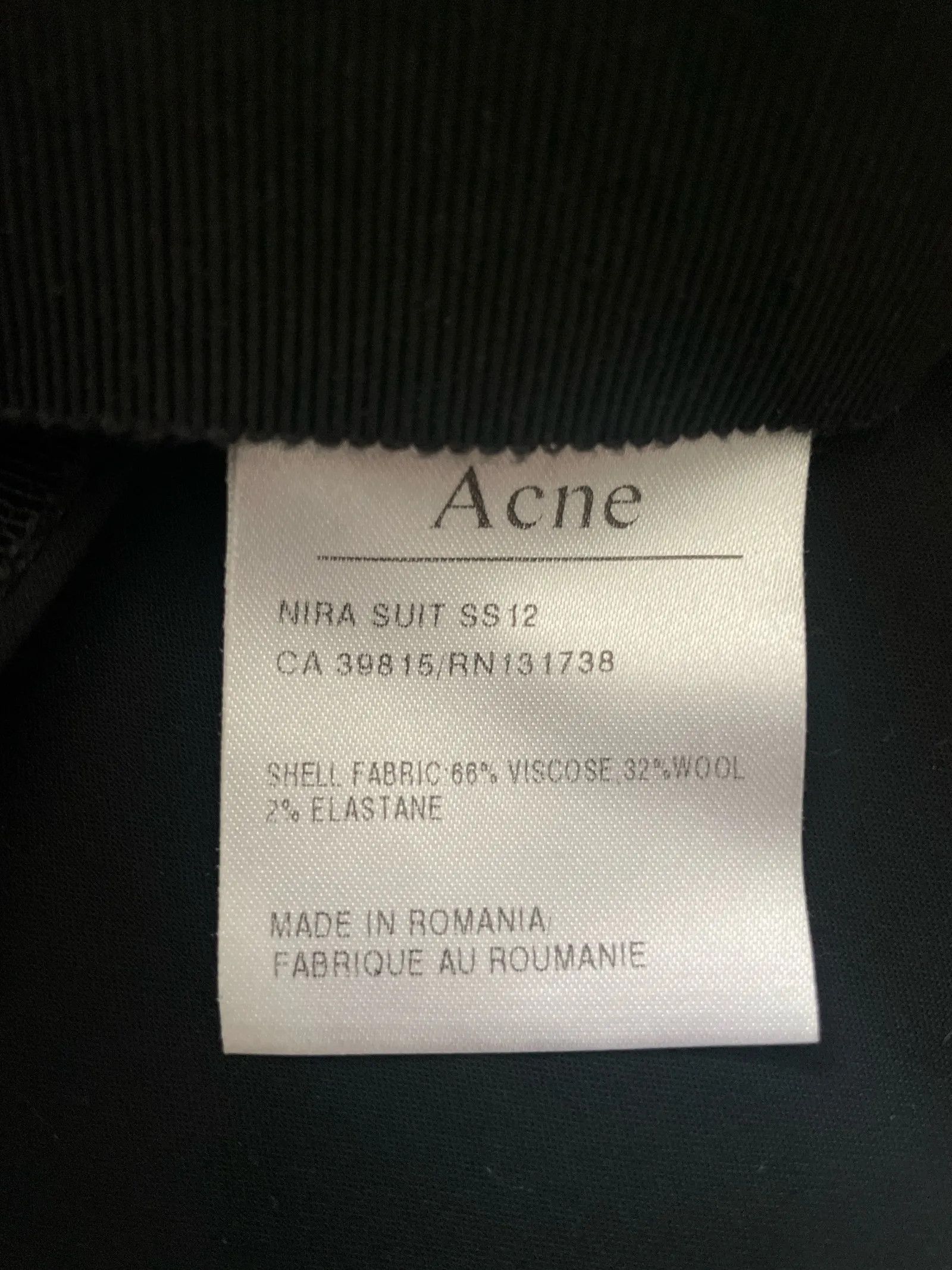 Acne Studios Acne Studios Nira Suit SS12 Pants Size 26" / US 2 / IT 38 - 3 Thumbnail