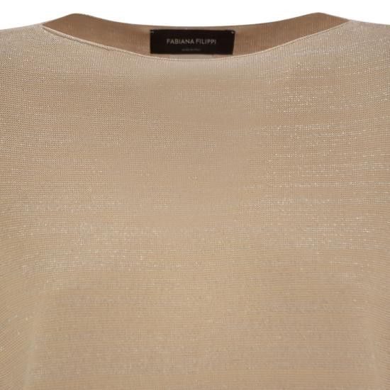 Fabiana Filippi FABIANA FILIPPI Women Sweater MAD265F097 BEIGE Size S / US 4 / IT 40 - 4 Thumbnail
