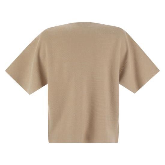 Fabiana Filippi FABIANA FILIPPI Women Sweater MAD265F097 BEIGE Size S / US 4 / IT 40 - 2 Thumbnail