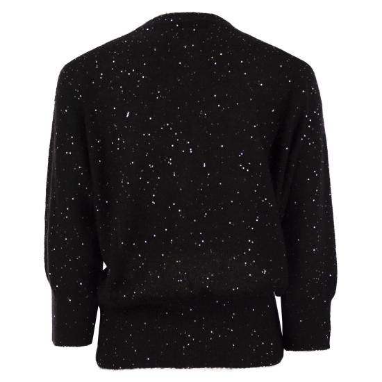 Fabiana Filippi FABIANA FILIPPI Women Sweater MAD265F040 BLACK Size XS / US 0-2 / IT 36-38 - 2 Thumbnail