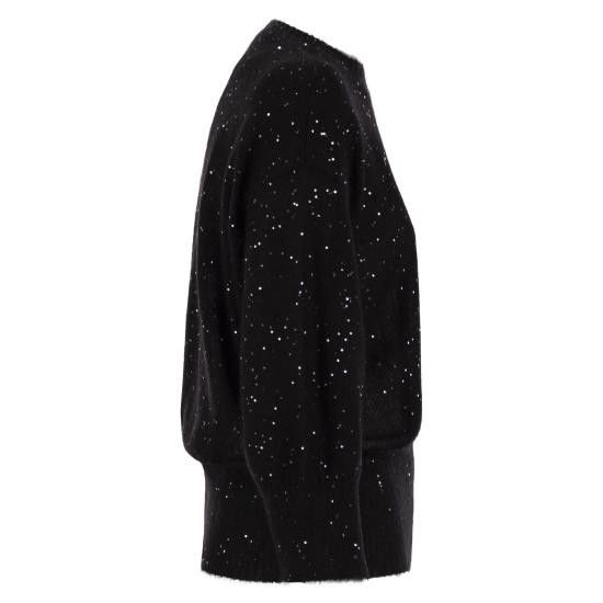 Fabiana Filippi FABIANA FILIPPI Women Sweater MAD265F040 BLACK Size M / US 6-8 / IT 42-44 - 3 Thumbnail