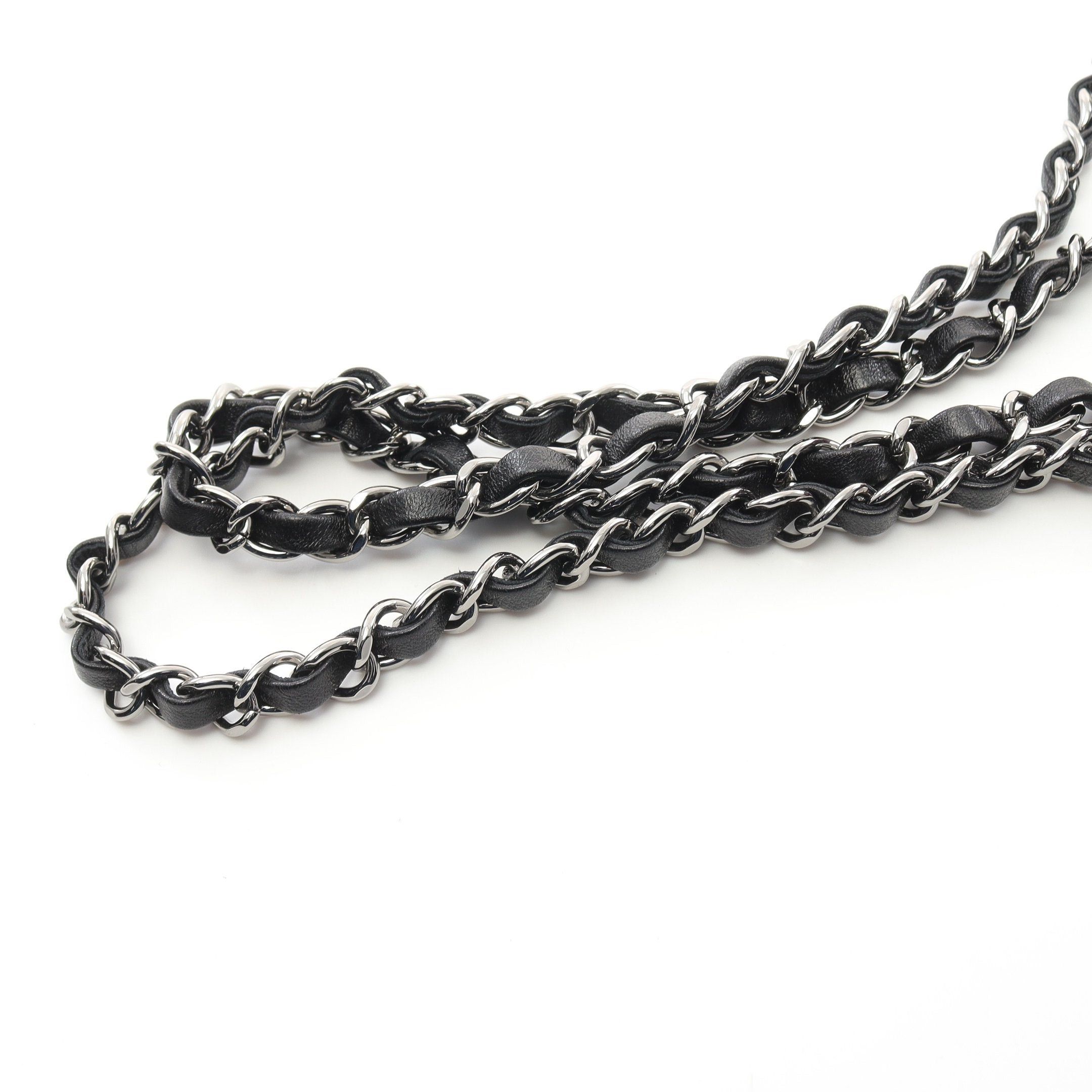 Chanel Chanel Mini Matelasse 20 Chain Shoulder Bag Tweed Black Multicolor Silver Hardware Size ONE SIZE - 7 Thumbnail