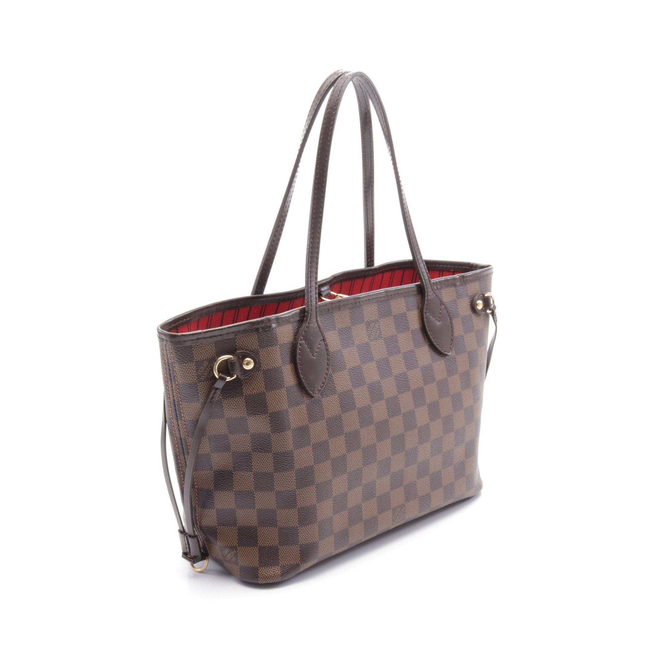 Louis Vuitton Louis Vuitton Neverfull Pm Damier Ebene Handbag Tote Bag Leather Brown Size ONE SIZE - 2 Thumbnail