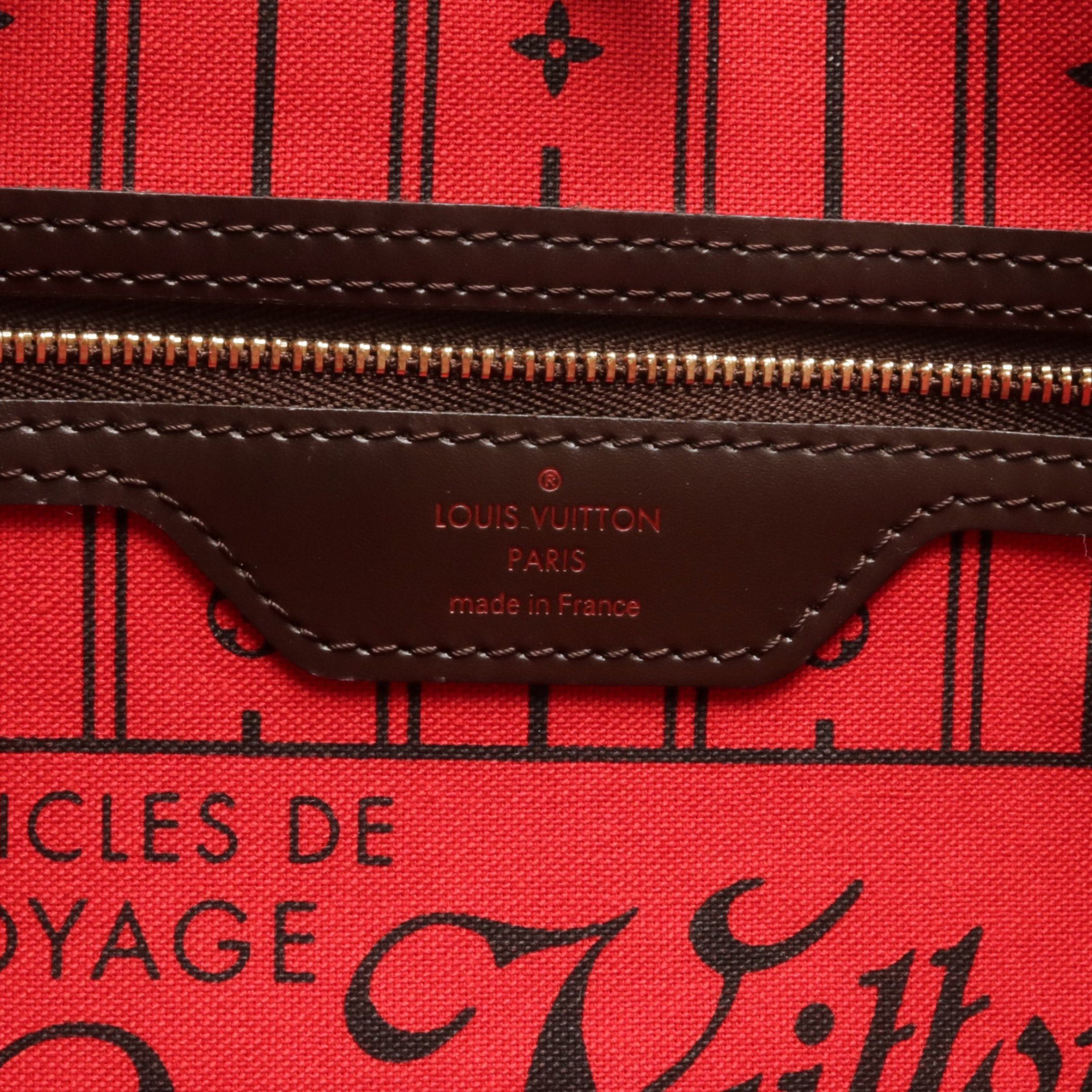 Louis Vuitton Louis Vuitton Neverfull Pm Damier Ebene Handbag Tote Bag Leather Brown Size ONE SIZE - 4 Thumbnail