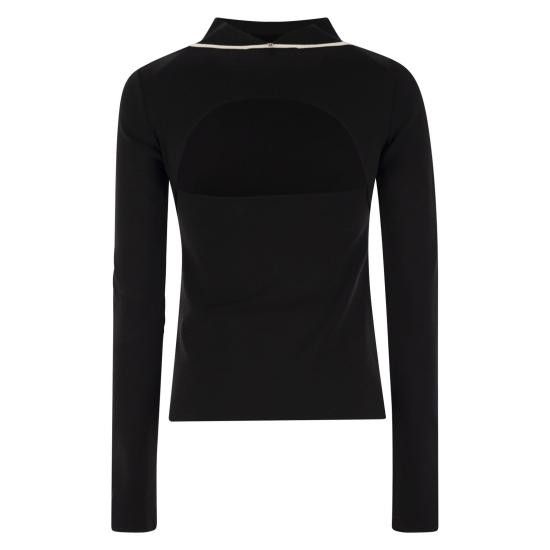 Sportmax SPORTMAX Women Sweater 2512361131600 BLACK Size S / US 4 / IT 40 - 2 Thumbnail