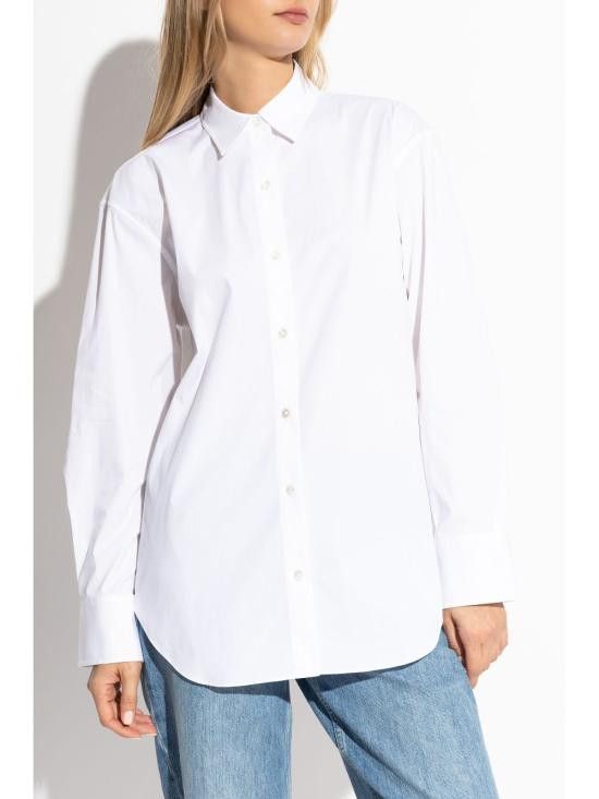 Theory THEORY Women Shirts O0104541 100 White Size L / US 10 / IT 46 - 3 Thumbnail