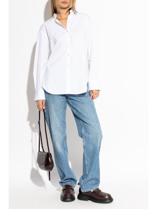 Theory THEORY Women Shirts O0104541 100 White Size L / US 10 / IT 46 - 5 Thumbnail