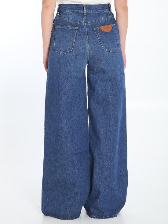 Chloe CHLOE Women Denim Pants CHC24ADP02150 BLUE Size 28" / US 6 / IT 42 - 4 Thumbnail
