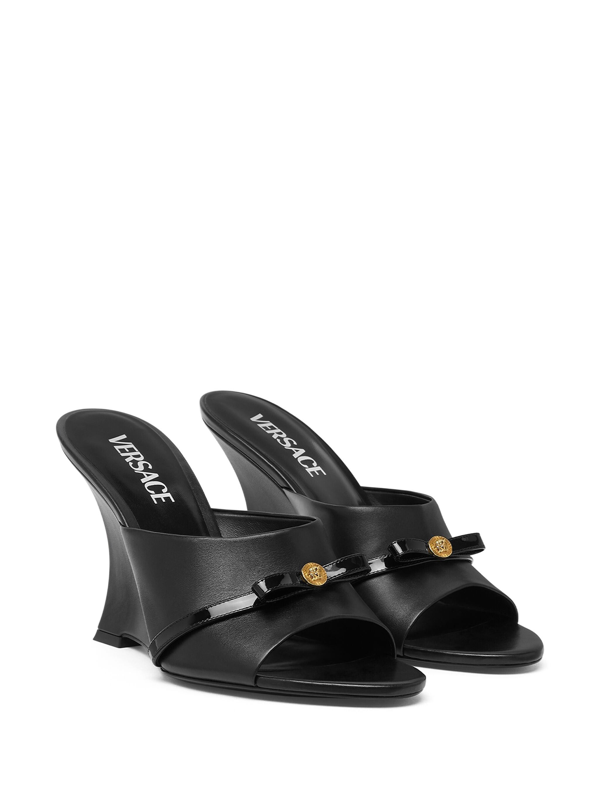 Versace Versace Gianni Ribbon Wedge Mules SIZE 41.5 Size ONE SIZE - 2 Thumbnail