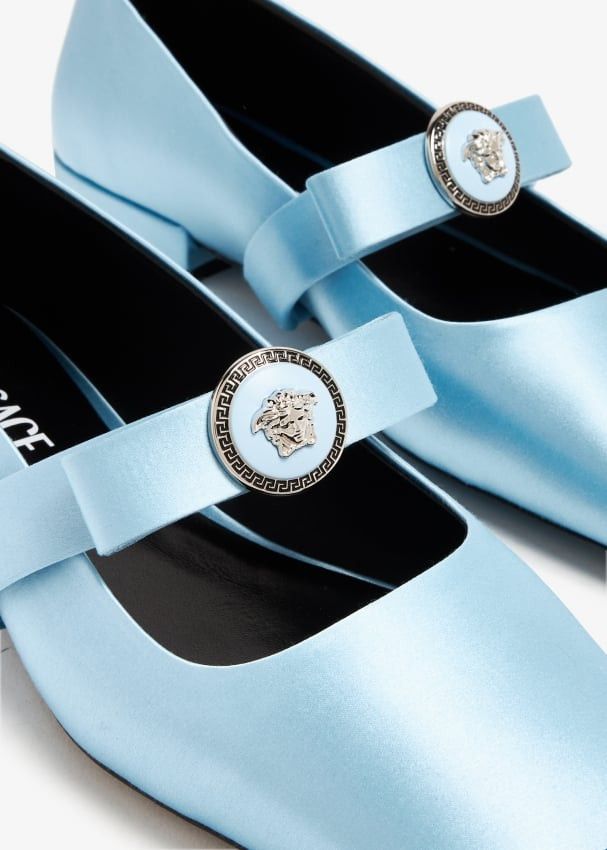 Versace Versace Gianni Ribbon Open Satin Ballerina Flats SIZE 39.5 Size ONE SIZE - 2 Thumbnail