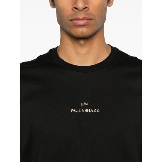 Paul & Shark PAUL & SHARK Men T-Shirts C0P1240 11G BLACK Size US L / EU 52-54 / 3 - 3 Thumbnail