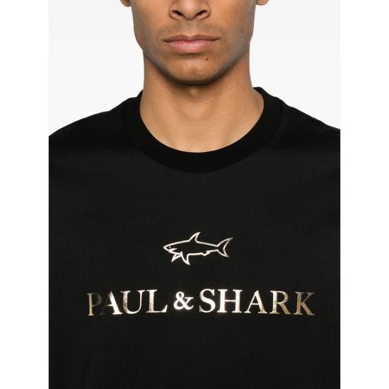 Paul & Shark PAUL & SHARK Men T-Shirts C0P1239 11G BLACK Size US XXL / EU 58 / 5 - 2 Thumbnail