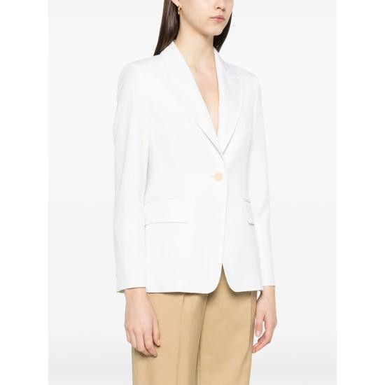 Max Mara MAX MARA Women Suit Jackets PALCHI 330 001 WHITE Size S / US 4 / IT 40 - 5 Thumbnail