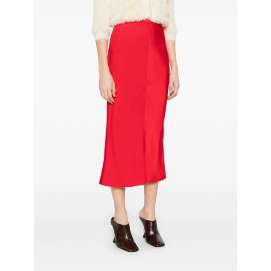 AMI AMI Women Mid Skirts FSK266 AC0014 632 RED Size 25" / US 0 / IT 36 - 4 Thumbnail