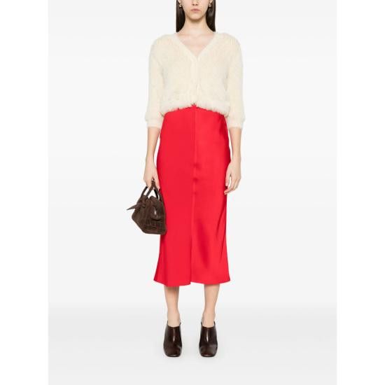 AMI AMI Women Mid Skirts FSK266 AC0014 632 RED Size 25" / US 0 / IT 36 - 5 Thumbnail