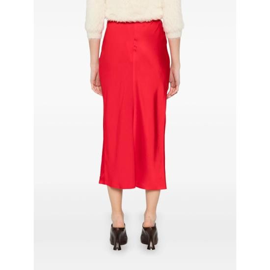 AMI AMI Women Mid Skirts FSK266 AC0014 632 RED Size 25" / US 0 / IT 36 - 3 Thumbnail