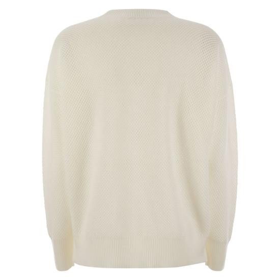 Fabiana Filippi FABIANA FILIPPI Women Sweater MAD265F093 WHITE Size S / US 4 / IT 40 - 2 Thumbnail
