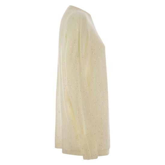 Fabiana Filippi FABIANA FILIPPI Women Sweater MAD265F081 WHITE Size XS / US 0-2 / IT 36-38 - 3 Thumbnail