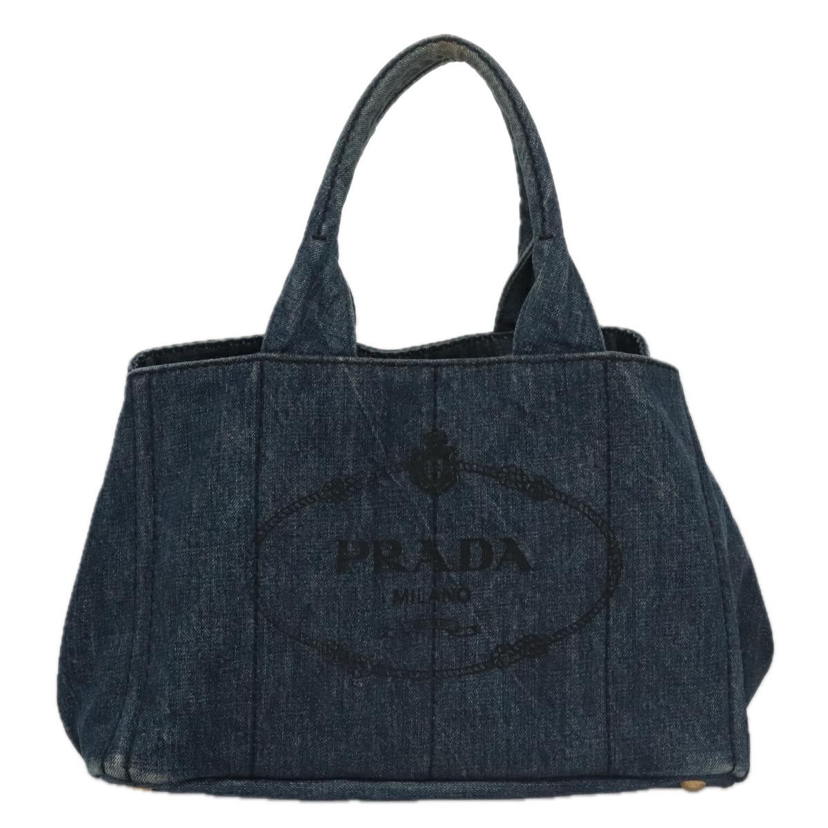 Prada Canapa Blue Denim - Jeans Tote Bag (Pre-Owned) Size ONE SIZE - 2 Thumbnail