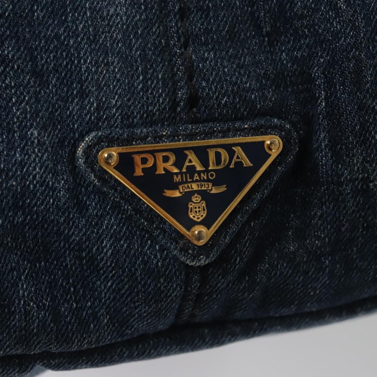 Prada Canapa Blue Denim - Jeans Tote Bag (Pre-Owned) Size ONE SIZE - 12 Thumbnail