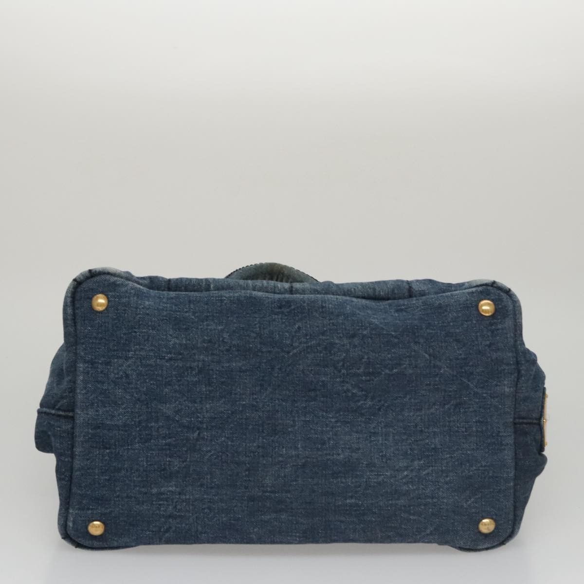 Prada Canapa Blue Denim - Jeans Tote Bag (Pre-Owned) Size ONE SIZE - 11 Thumbnail