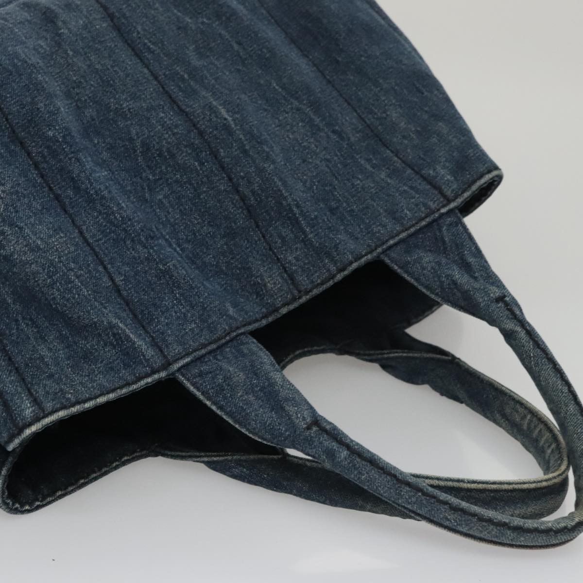 Prada Canapa Blue Denim - Jeans Tote Bag (Pre-Owned) Size ONE SIZE - 16 Thumbnail