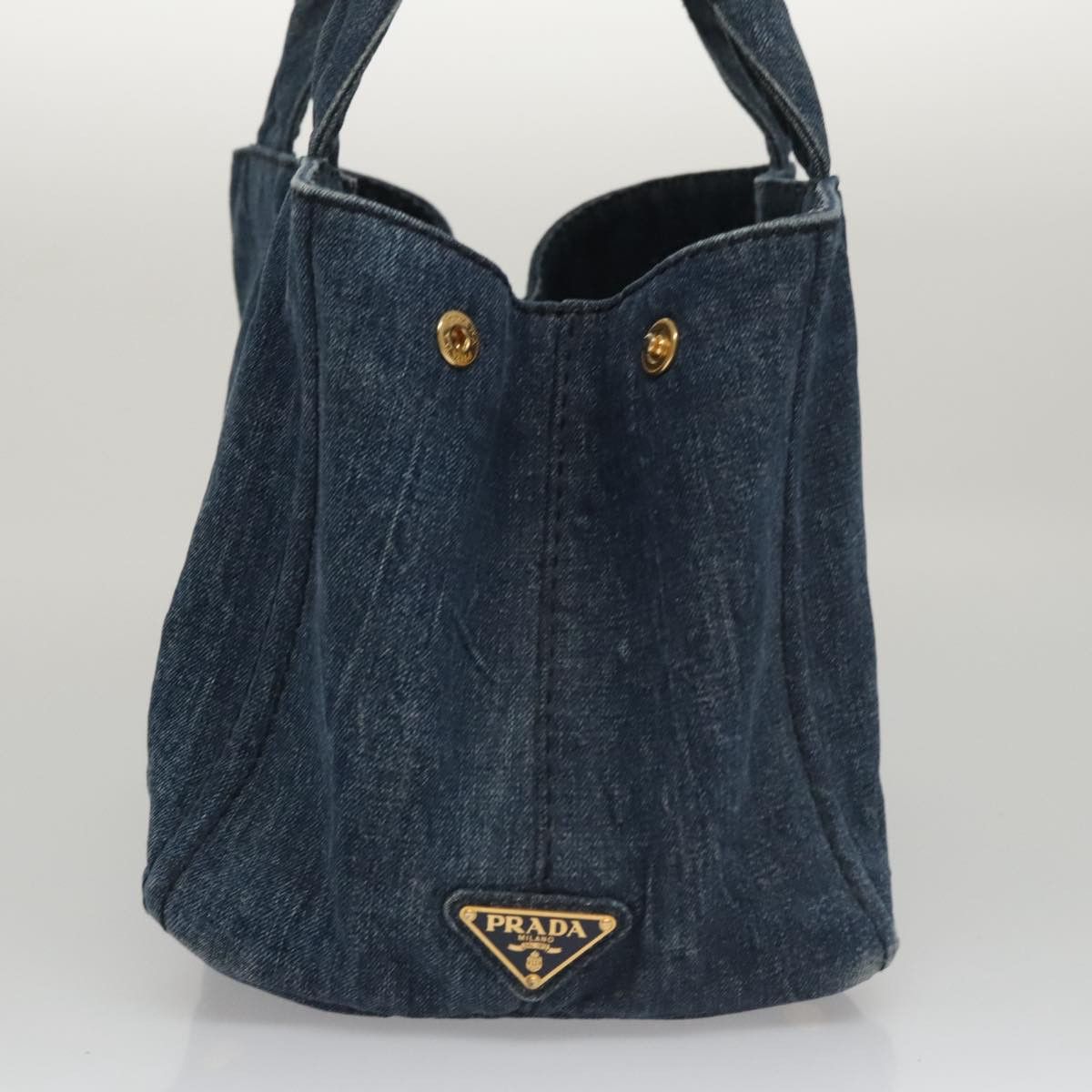 Prada Canapa Blue Denim - Jeans Tote Bag (Pre-Owned) Size ONE SIZE - 3 Thumbnail