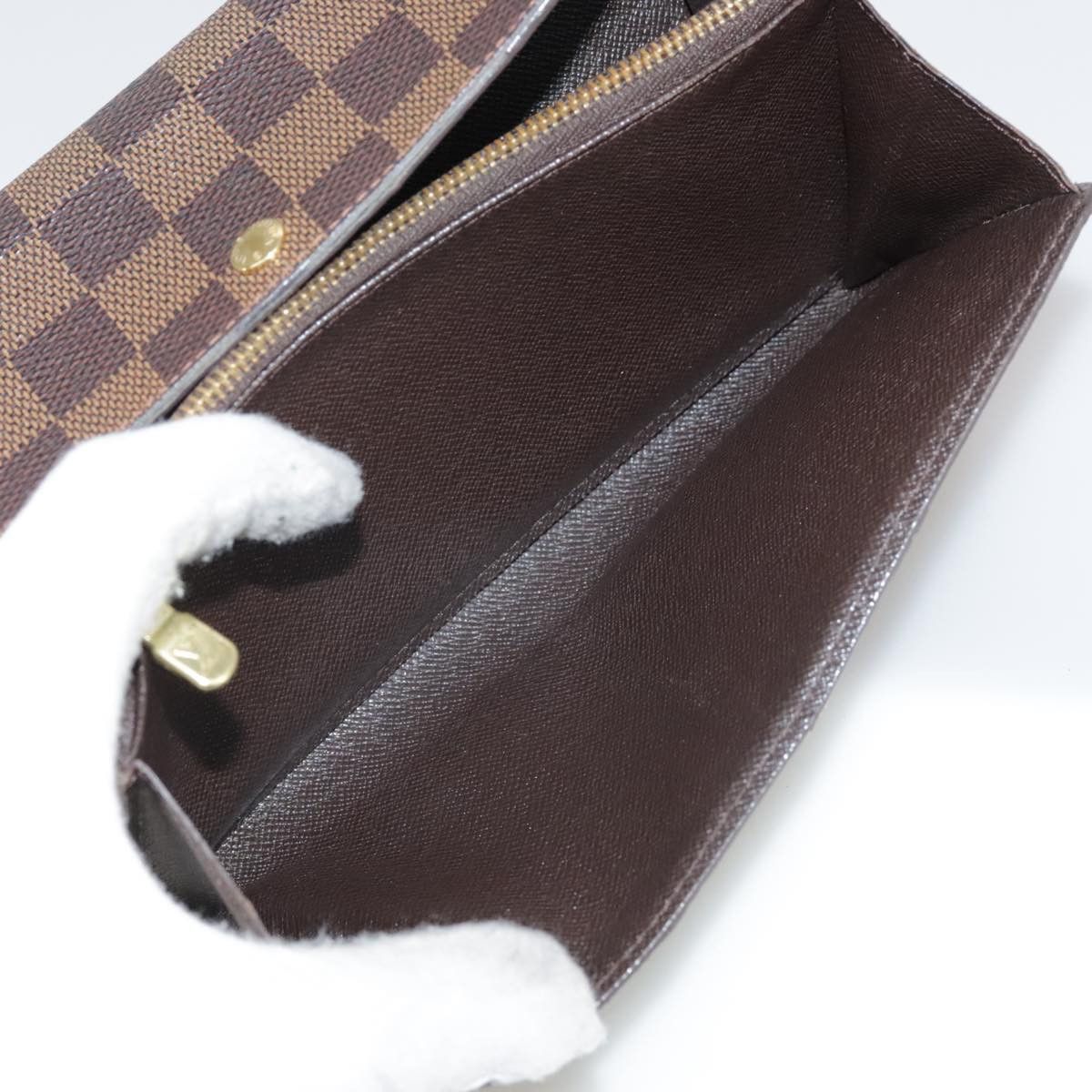 Louis Vuitton Portefeuille Sarah Brown Canvas Wallet (Pre-Owned) Size ONE SIZE - 19 Thumbnail