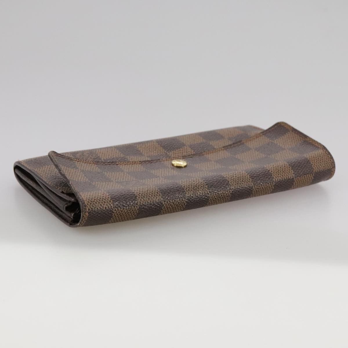 Louis Vuitton Portefeuille Sarah Brown Canvas Wallet (Pre-Owned) Size ONE SIZE - 14 Thumbnail