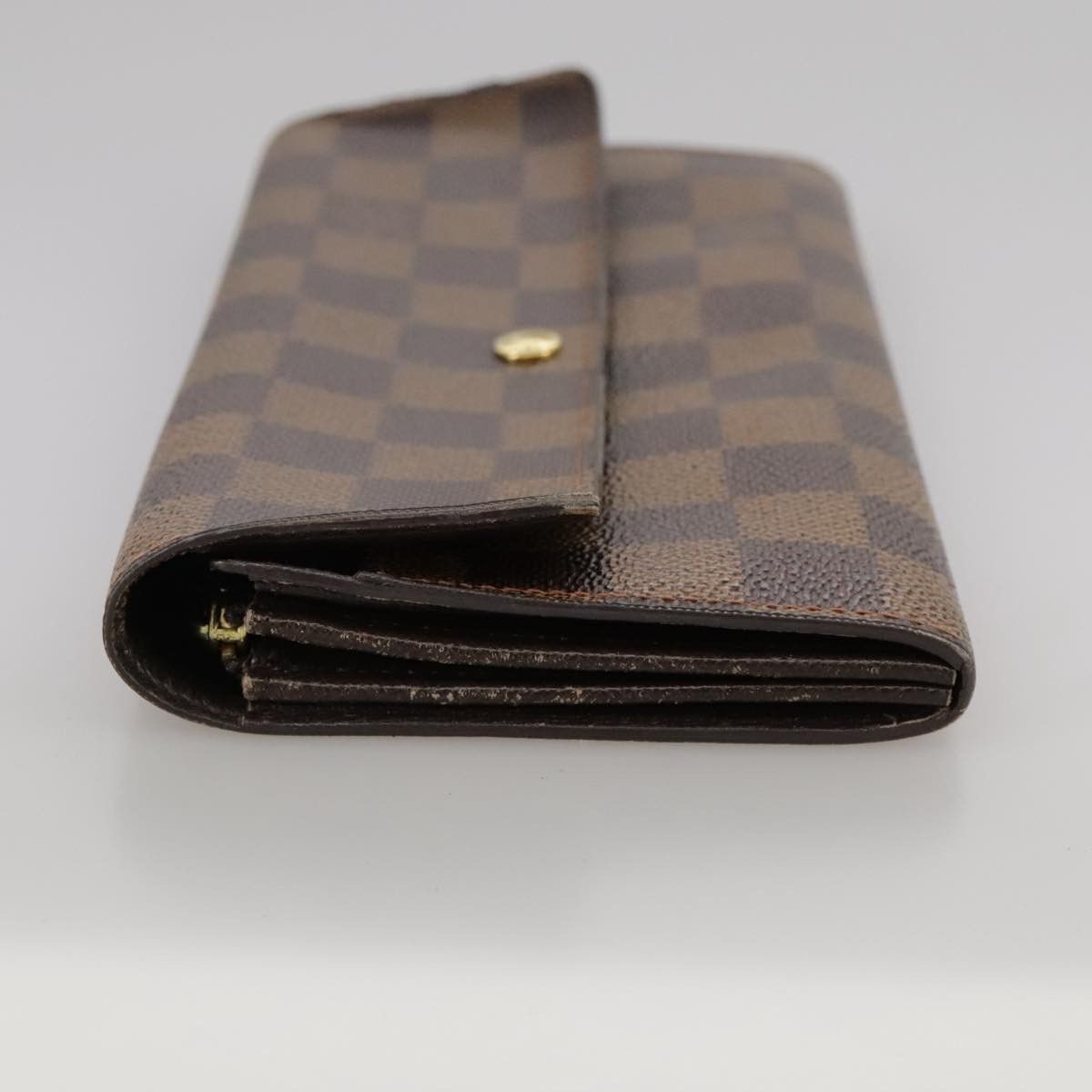 Louis Vuitton Portefeuille Sarah Brown Canvas Wallet (Pre-Owned) Size ONE SIZE - 3 Thumbnail