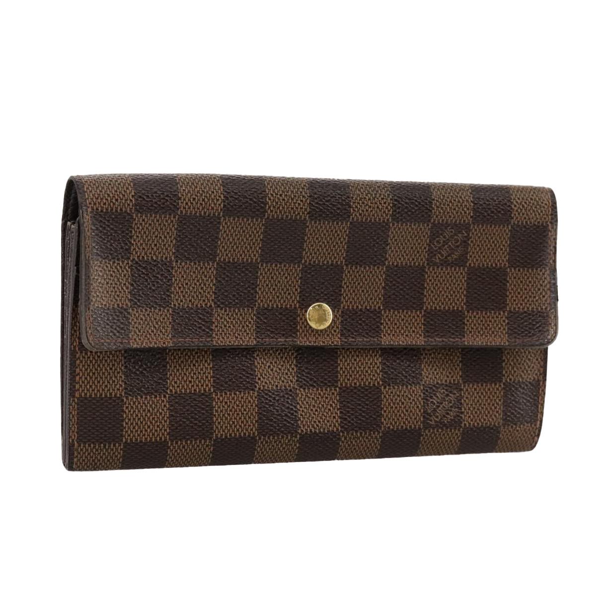 Louis Vuitton Portefeuille Sarah Brown Canvas Wallet (Pre-Owned) Size ONE SIZE - 13 Thumbnail