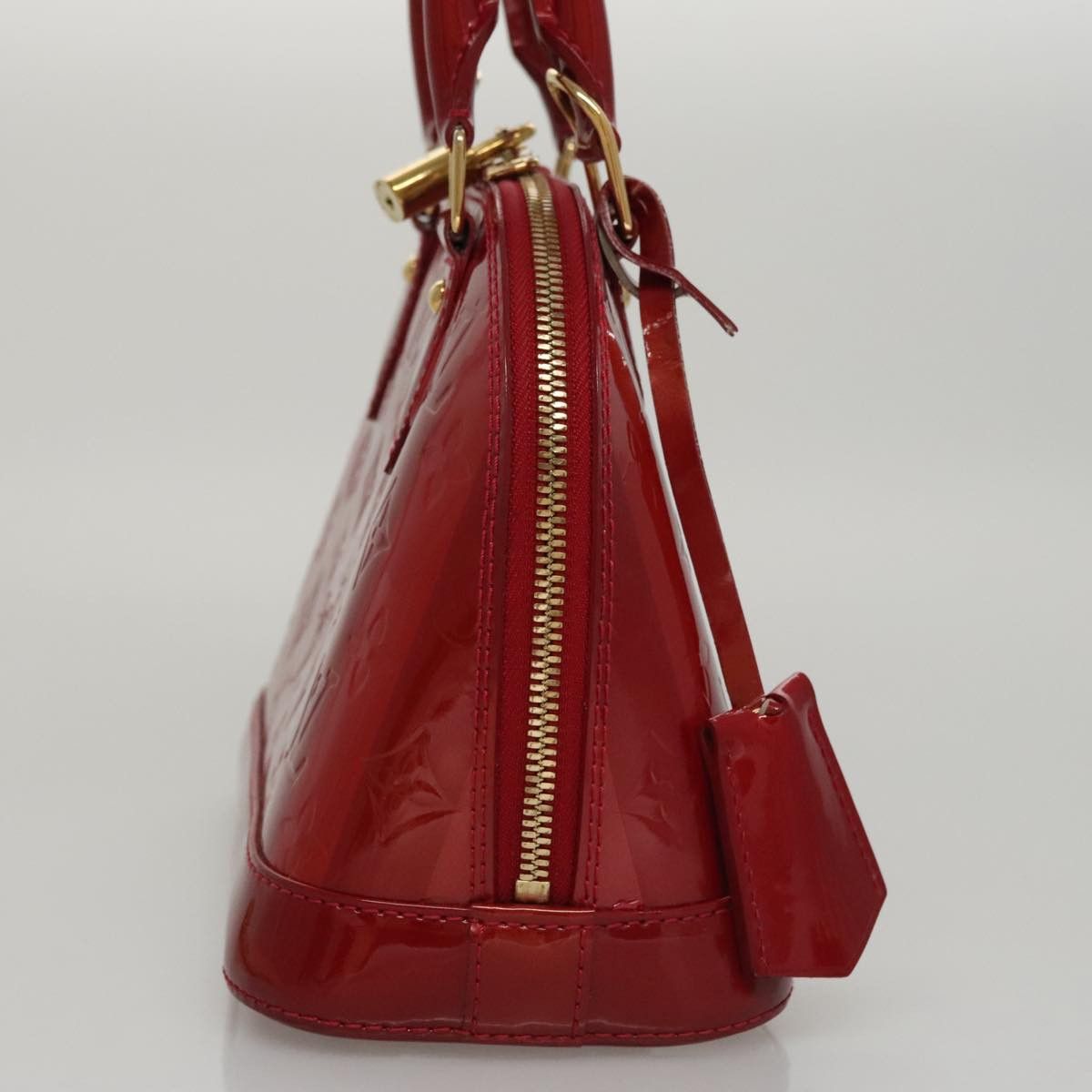 Louis Vuitton Alma Red Patent Leather Handbag (Pre-Owned) Size ONE SIZE - 4 Thumbnail