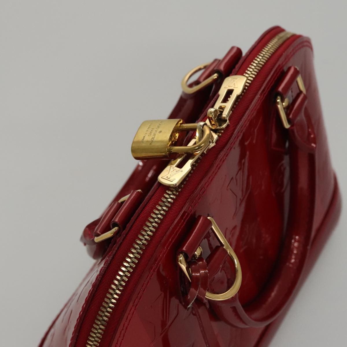 Louis Vuitton Alma Red Patent Leather Handbag (Pre-Owned) Size ONE SIZE - 5 Thumbnail
